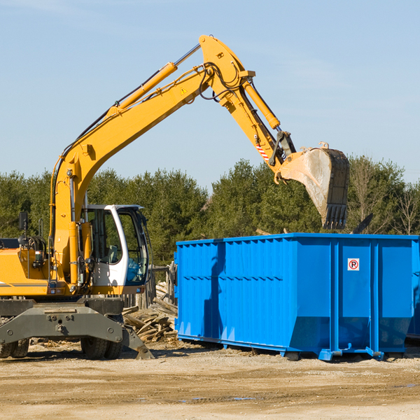 what size residential dumpster rentals are available in Wilson North Carolina